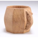 ROBERT THOMPSON OF KILBURN, A MOUSEMAN OAK NAPKIN RING