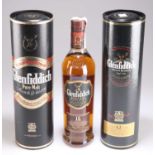 A MIXED LOT OF 3 BOTTLES OF FINE MALT WHISKIES FROM GLENFIDDICH