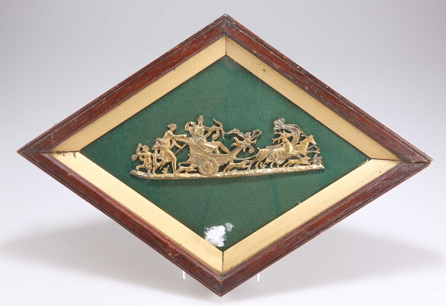 AN OAK FRAMED DIORAMA, 19TH CENTURY