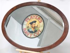 ADVERTISING MEMORABILIA: A PLAYER'S NAVY CUT MIRROR