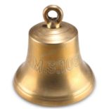 A BRASS BELL FROM HMS MMS 1057