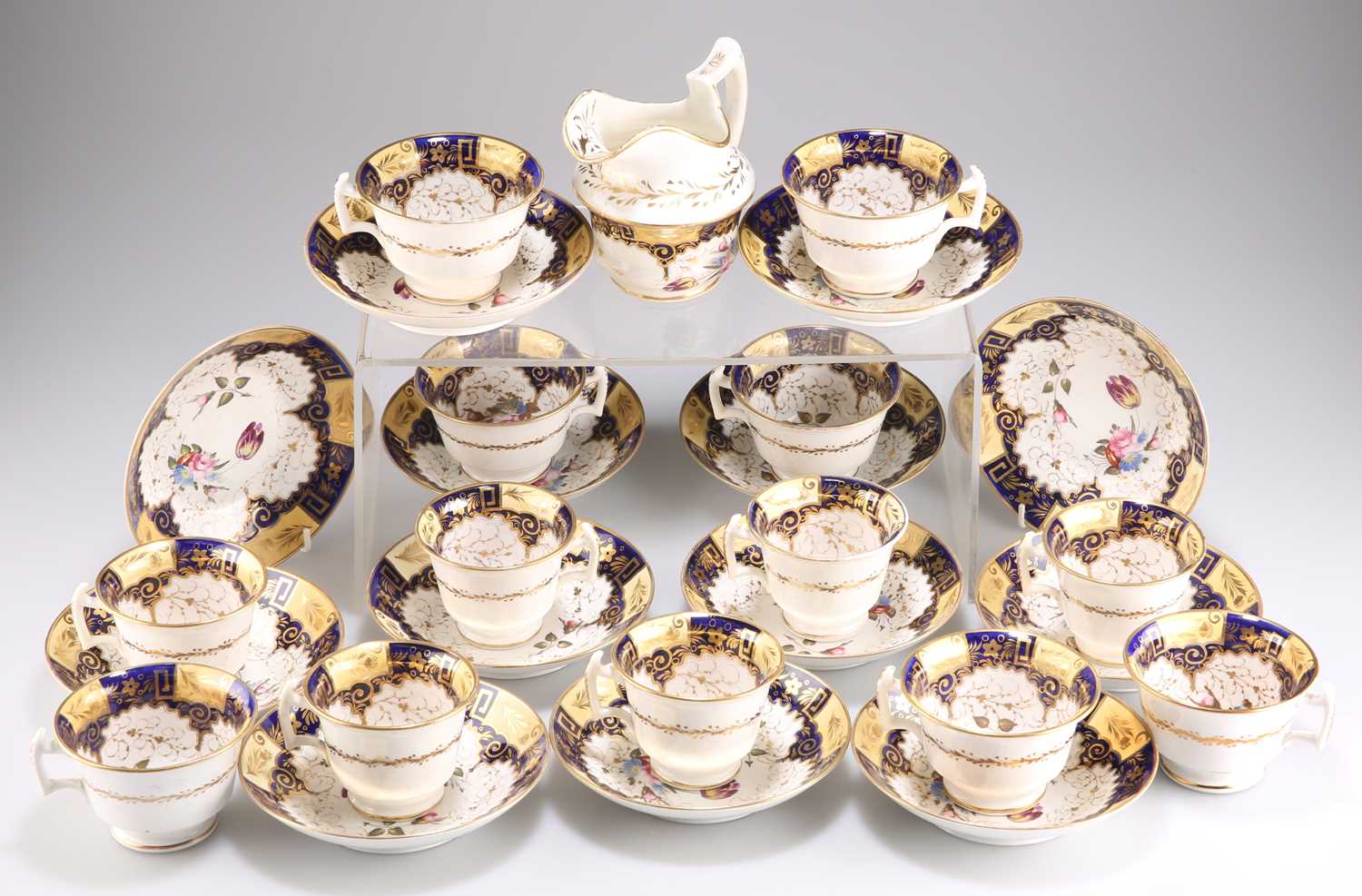 A MID-19TH CENTURY ENGLISH PARTIAL TEA SERVICE