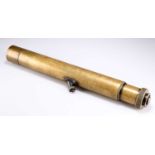 A WORLD WAR I BRASS GUNSIGHTING TELESCOPE