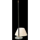 A FRENCH ART DECO PATINATED METAL STANDARD LAMP