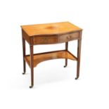 A GEORGE III MAHOGANY SIDE TABLE, LATE 18TH CENTURY