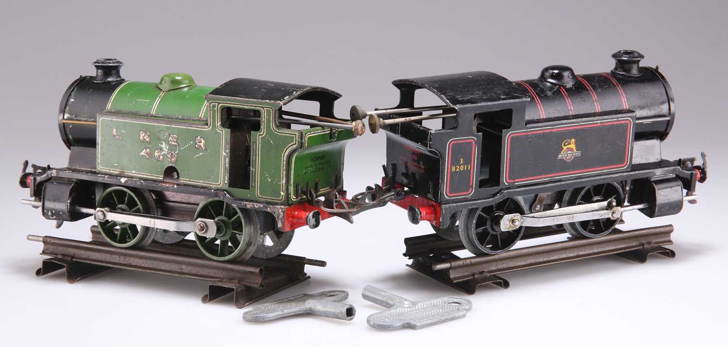 TWO HORNBY O-GAUGE TINPLATE MECCANO CLOCKWORK TANK LOCOMOTIVES - Bild 2 aus 2