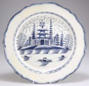 AN 18TH CENTURY LEEDS PEARLWARE CHARGER