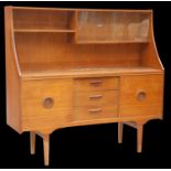 A MID-CENTURY TEAK HIGHBOARD