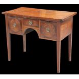 A GEORGE III MAHOGANY DRESSING TABLE