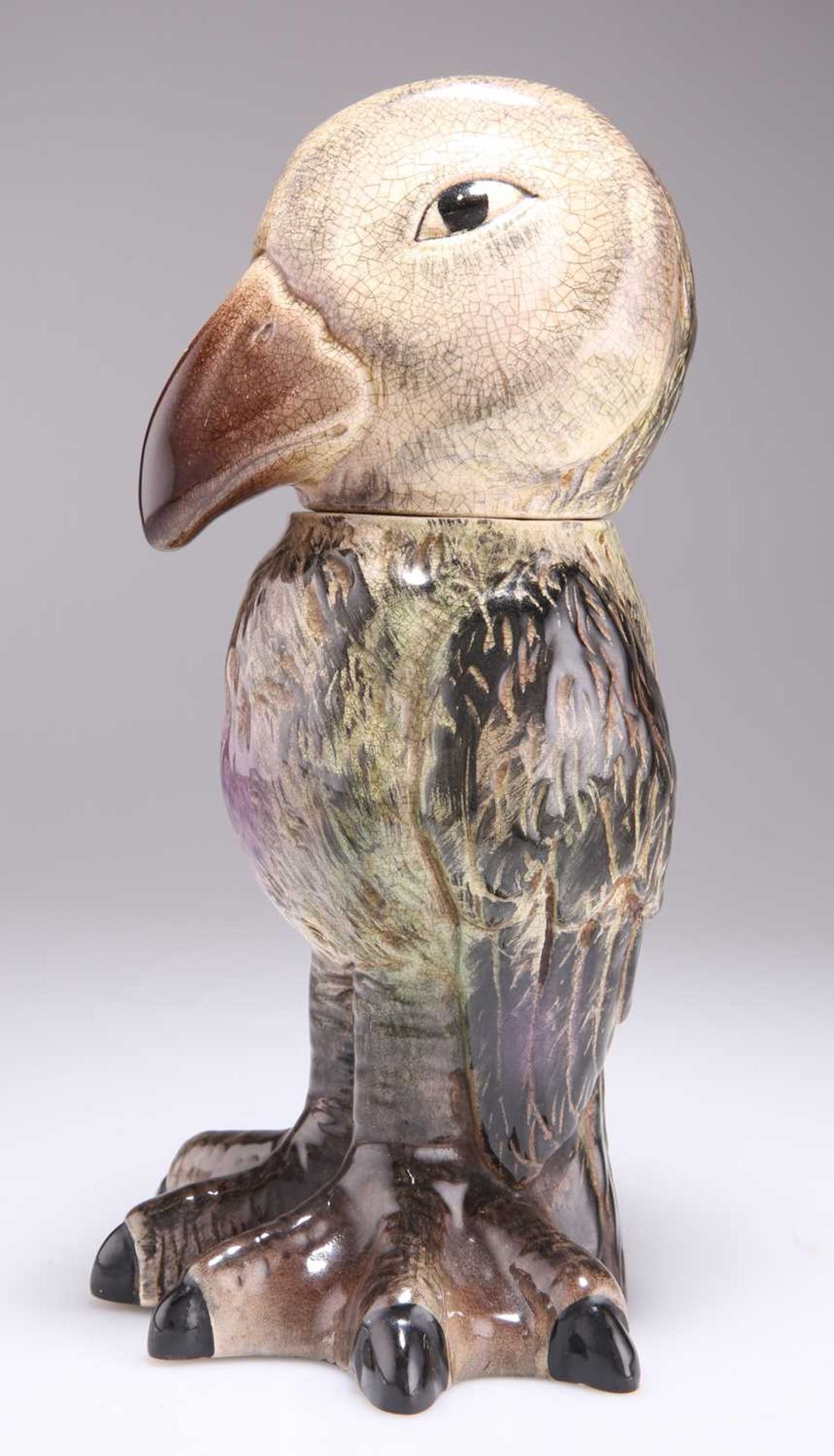 A MARTIN BROTHERS STYLE 'WALLY BIRD' JAR AND COVER - Image 3 of 3
