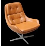 A STEIJER LEATHER EASY CHAIR