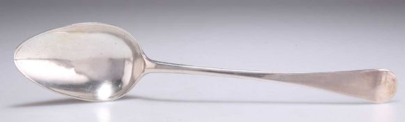 A GEORGE III SILVER SERVING SPOON