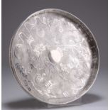 A CHINESE SILVER TRAY