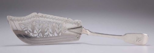 AN EARLY VICTORIAN SILVER FISH SLICE