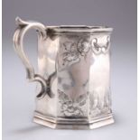 A 19TH CENTURY SILVER MUG