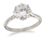 A SOLITAIRE DIAMOND RING