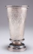 A 19TH CENTURY RUSSIAN SILVER BEAKER