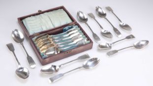 A COLLECTION OF 19TH CENTURY SILVER TEASPOONS