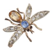 A 19TH CENTURY INSECT BROOCH