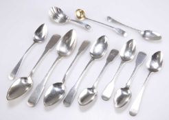 A MIXED LOT OF SCOTTISH PROVINCIAL SILVER SPOONS