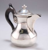 A FRENCH SILVER BACHELOR'S COFFEE POT