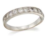 A DIAMOND HALF HOOP RING