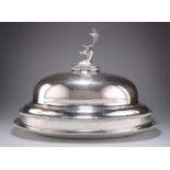 A FINE GEORGE III SCOTTISH SILVER MEAT DISH AND COVER