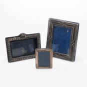 THREE SILVER-MOUNTED PHOTOGRAPH FRAMES