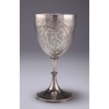 A VICTORIAN SILVER GOBLET