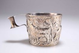 A GEORGE V CAST SILVER REPLICA OF ONE OF THE GREEK VAPHEIO CUPS