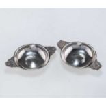 ROBERT EDGAR STONE: A PAIR OF GEORGE VI SILVER DISHES