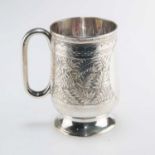 A VICTORIAN SILVER MUG