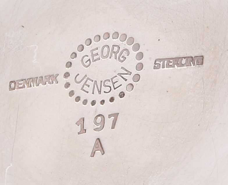 GEORG JENSEN: A DANISH STERLING SILVER PEDESTAL BOWL - Image 5 of 5