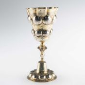 A 17TH CENTURY GERMAN SILVER-GILT CUP