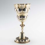 A 17TH CENTURY GERMAN SILVER-GILT CUP