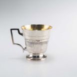 AN ART DECO 'LITTLE MISS MUFFET' SILVER MUG