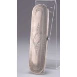 A 19TH CENTURY DUTCH SILVER SPECTACLES CASE