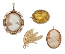 FOUR BROOCHES