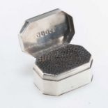 A GEORGE III SILVER NUTMEG GRATER