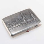 A RUSSIAN SILVER CIGARETTE CASE