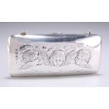 AN EDWARDIAN SILVER LADY'S PURSE