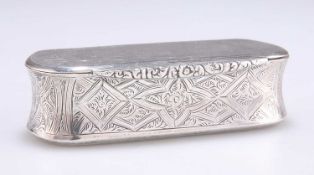 A VICTORIAN SILVER SNUFF BOX