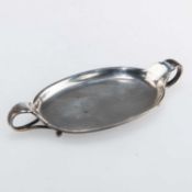 GEORG JENSEN: A DANISH STERLING SILVER TWO-HANDLED DISH