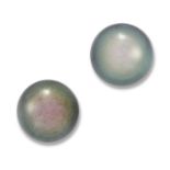 A PAIR OF TAHITIAN CULTURED PEARL EARRINGS