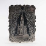 A VICTORIAN SILVER CARD CASE