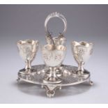 A VICTORIAN SILVER EGG CRUET