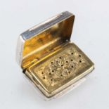 A WILLIAM IV SILVER VINAIGRETTE