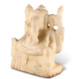 AN INDIAN ONYX CARVING OF GANESHA