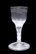 A WINE GLASS, CIRCA 1770