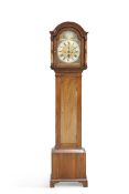 A GEORGE III MAHOGANY EIGHT-DAY LONGCASE CLOCK